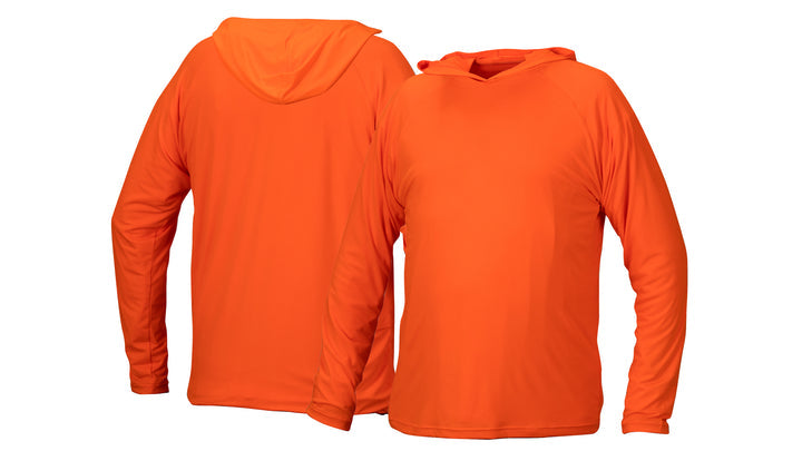 RLPH120NS Long Sleeve Pullover Hoodie - Orange - Extra Large