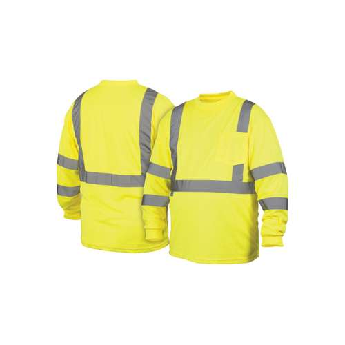 RLTS3110 T-Shirt - Hi-Vis Lime Long Sleeve T-Shirt - Size 3X Large