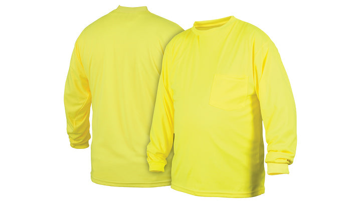 RLTS3110NS T-Shirt - Hi-Vis Lime Long Sleeve T-Shirt No Tape- Size Extra Large
