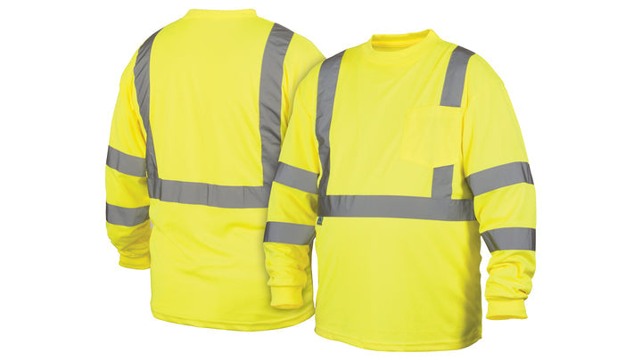 RLTS3110 T-Shirt - Hi-Vis Lime Long Sleeve T-Shirt - Size 3X Large
