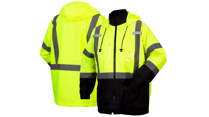 RP3110 Class 3 parka in lime - 2X-Large