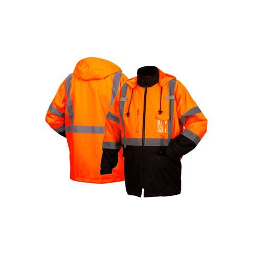 RP3120 Class 3 parka in orange - Extra Large