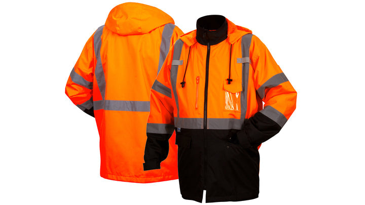 RP3120 Class 3 parka in orange - Extra Large