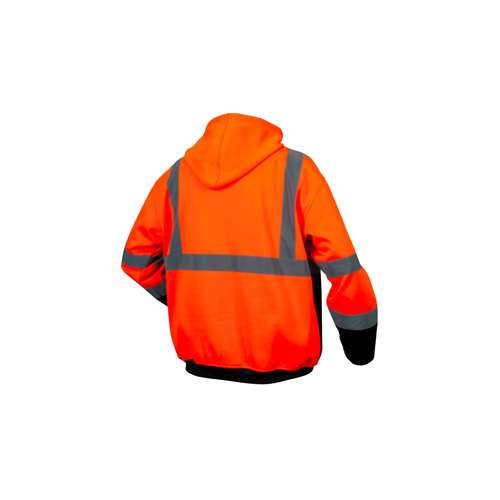 RSZH3320 Class 3 premium zipper sweatshirt in orange - 4X-Large