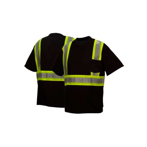 RTS2311 Broken Heat Sealed T-Shirt-Black- XL