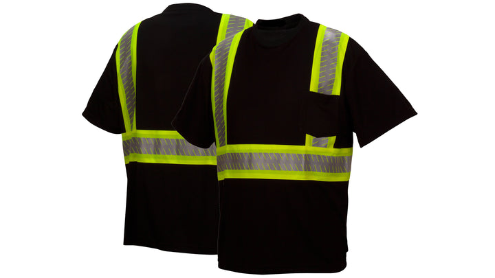 RTS2311 Broken Heat Sealed T-Shirt-Black- XL