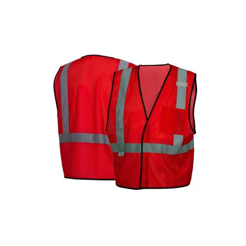 RV1227 Red Vest w/Reflect 4XL - 5XL