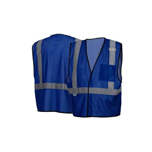 RV1265 R Blue Vest w/Reflect Lg - XL