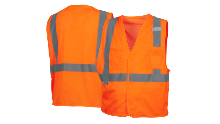 RVHL2020 RVHL20-Hook and Loop Orange Vest- XL