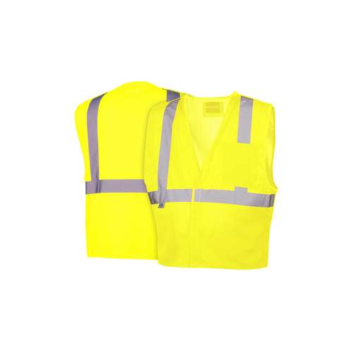 RVHL2510BRD Safety Vest - Hi-Vis Lime with 5 point DRing - Size 4X Large