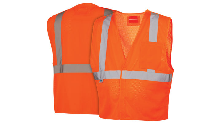 RVHL2520BRD Safety Vest - Hi-Vis Orange with 5 point DRing - Size  Extra Large