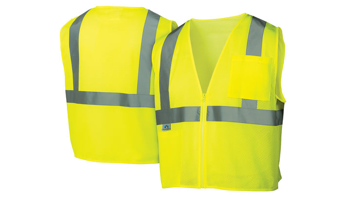 RVZ2110 Safety Vest - Hi-Vis Lime - Size Extra Large