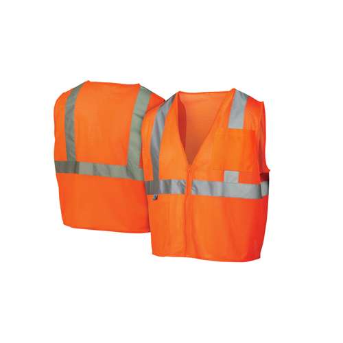 RVZ2120SE Safety Vest - Hi-Vis Orange - Self-Extinguishing - Size Extra Large