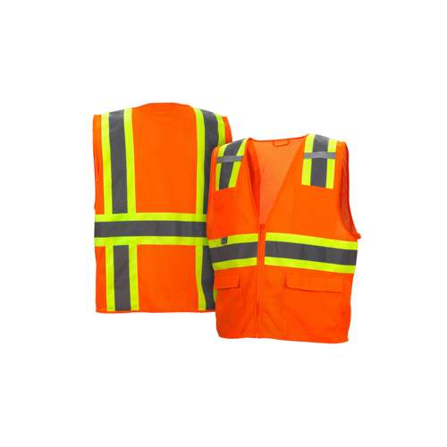 RVZ2320 Safety Vest - Hi-viz orange - All mesh - Size Extra Large
