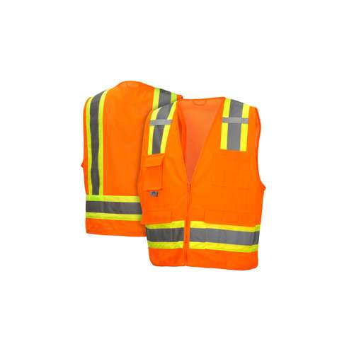 RVZ2420 Safety Vest - Hi-Vis Orange - Size Extra Large