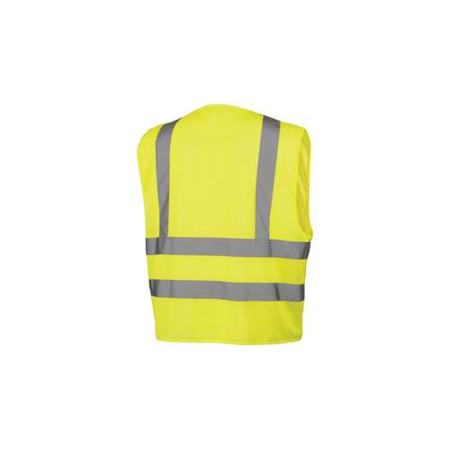 RVZ2610 Safety Vest - Hi-Vis Lime- 2 Stripes - Size Large