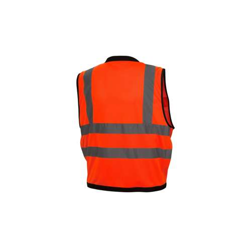 RVZ2820 Safety Vest - Hi-Vis Orange with Black Trim - Size Extra Large