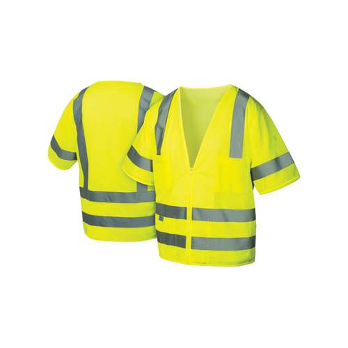 RVZ3110 Safety Vest - Hi-Vis Lime - Size Extra Large