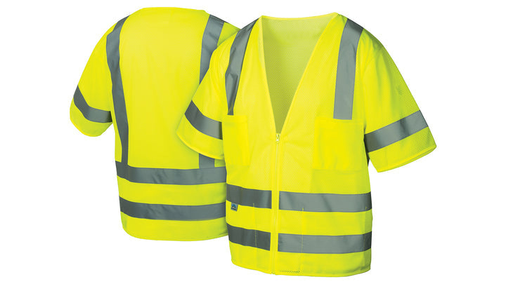 RVZ3110 Safety Vest - Hi-Vis Lime - Size Extra Large