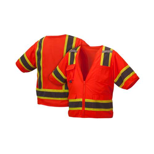 RVZ3420 Safety Vest - Hi-Vis Orange - Size Extra Large