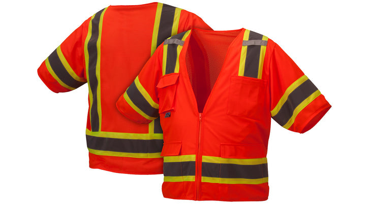 RVZ3420 Safety Vest - Hi-Vis Orange - Size Extra Large