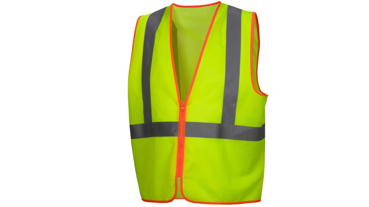 RVZ4010 Class 2  Contrast Trim - Lime - XL