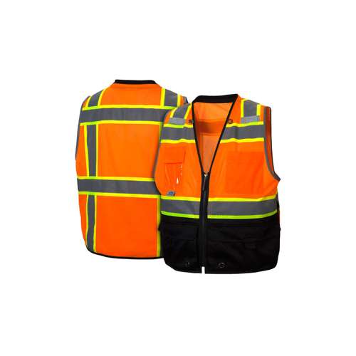 RVZ4420B Safety Vest - Hi-Vis Orange - Size 2X Large