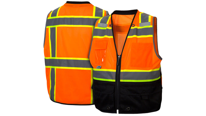 RVZ4420B Safety Vest - Hi-Vis Orange - Size 2X Large