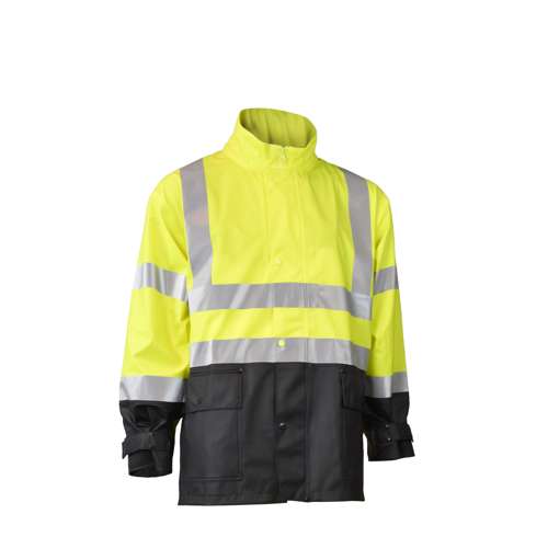 Radians RW07J-3ZGV RW07 High Visibility Rainwear Jacket - Safety Jacket