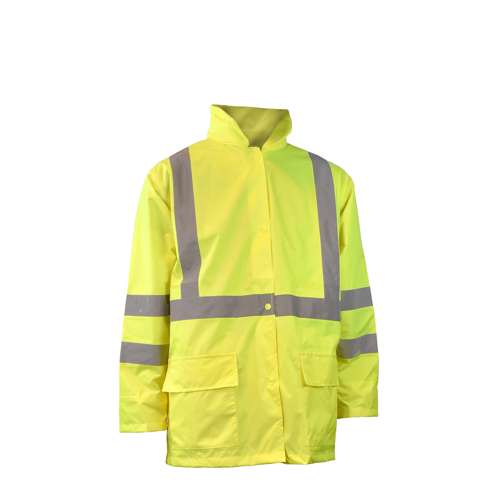 Radians RW10-3S1Y RW10-3S1Y Lightweight Rain Jacket ANSI Class 3 - Safety Jacket