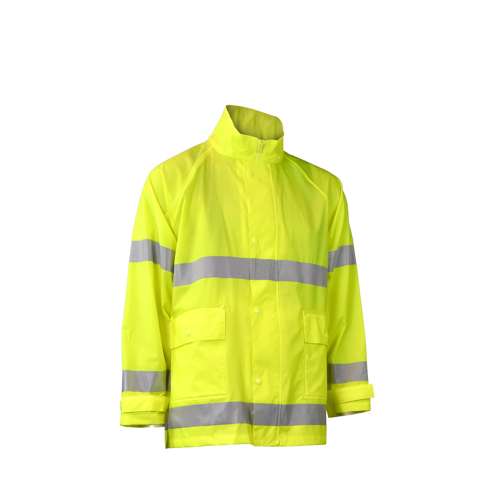 Radians RW25J-3ZGV RW25 High Visibility Rainwear Jacket - Safety Jacket