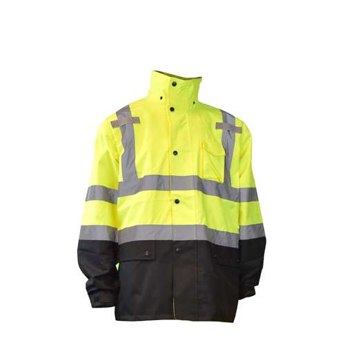 Radians RW30-3Z1Y RW30-3Z1 General Purpose Rain Jacket ANSI Class 3 - Safety Jacket