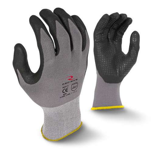 Radians RWG11 RWG11 Microdot Foam Nitrile Gripper Glove - Work Gloves