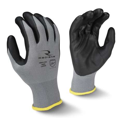 Radians RWG13C RWG13C Polyester Shell Foam Nitrile Gripper Glove - Work Gloves