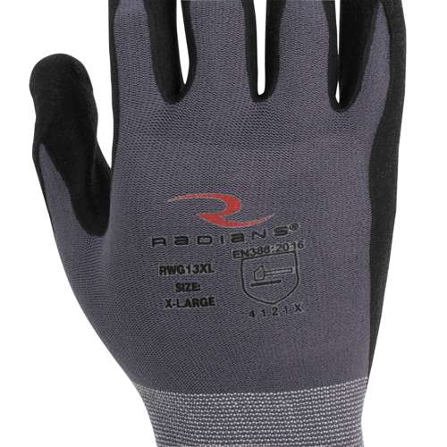 RWG13 RWG13 Nylon Shell Foam Nitrile Gripper Glove