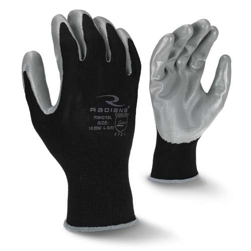 Radians RWG15 RWG15 Smooth Nitrile Palm Coated Glove - Work Gloves