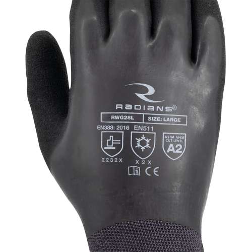 RWG28 RWG28 Cut Protection Level A2 Dipped Waterproof Winter Gripper Glove