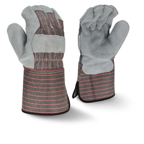 Radians RWG3103G RWG3103G Economy Shoulder Gray Split Cowhide Leather Glove - Work Gloves