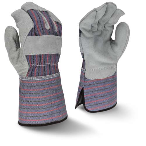 RWG3200G RWG3200G Regular Shoulder Gray Split Cowhide Leather Glove with Gauntlet Cuff