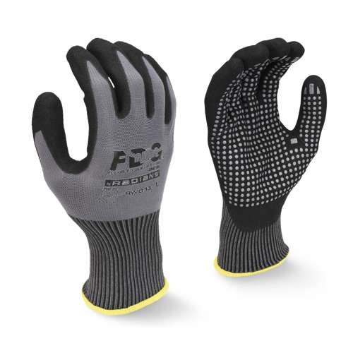 Radians RWG33 RWG33 FDG Palm Coating with Nitrile Dots Work Glove