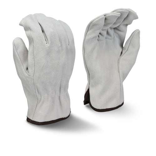 Radians RWG4010 RWG4010 Economy Gray Split Cowhide Leather Driver - Work Gloves