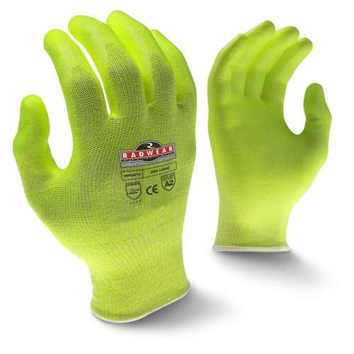 Radians RWG531 RWG531 Radwear® Silver Series™ Cut Protection Level A2 High Visibility Grip Glove - Work Gloves