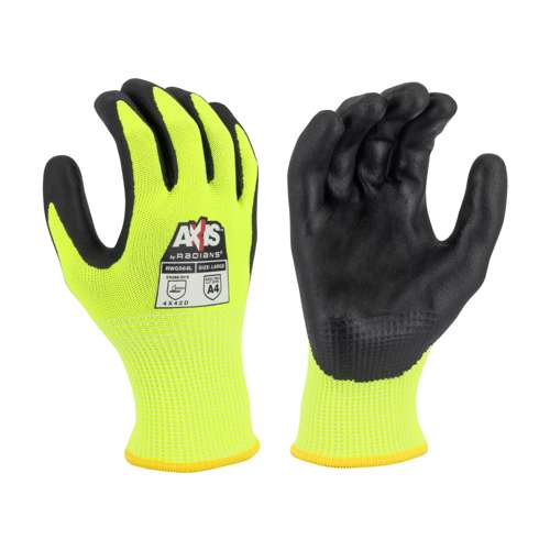 Radians RWG564 RWG564 AXIS™ Cut Protection Level A4 High Visibility Work Glove - Safety Glasses