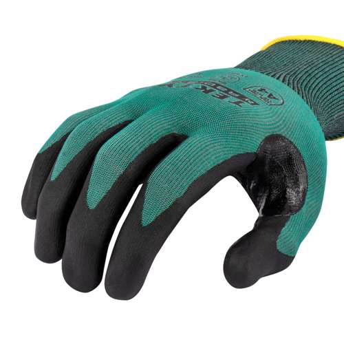 RWG738 RWG738 TEKTYE® A4 Dark Green Nitrile Dip Cut Protective Work Glove
