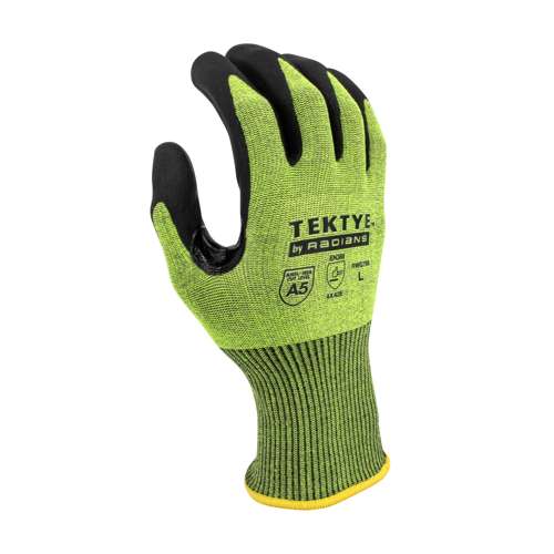 RWG755 RWG755 TEKTYE® A5 Reinforce Thumb Green Nitrile Dip Cut Protective Work Glove