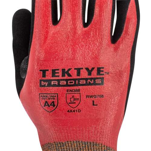 RWG756 RWG756 TEKTYE® A4 Reinforced Thumb Nitrile Dip Cut Protective Work Glove