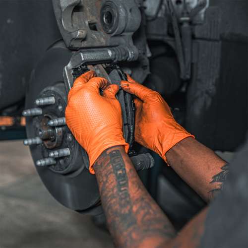 RWG9606 RWG9606 6 Mil Nitrile Diamond Grip Disposable Industrial Grade Glove
