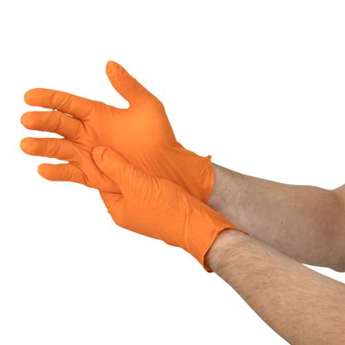 RWG9608 RWG9608 8 Mil Nitrile Diamond Grip Disposable Industrial Grade Glove