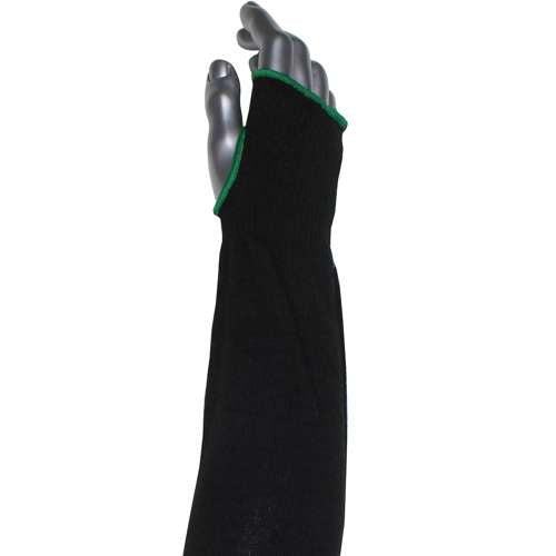 S10ATAFR/5BK-EW-ES6T Single-Ply ATA® / Modacrylic Blended Sleeve with Thumb Hole - Wide Width
