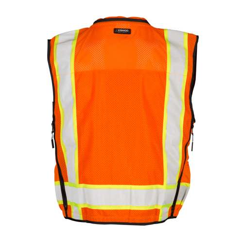 Kishigo S5002 Premium Black Series Surveyors Vest Hi-Vis Lime ANSI Class 2 - Safety Vest